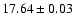 $17.64\pm0.03$