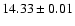$14.33\pm0.01$