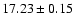 $17.23\pm0.15$