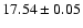 $17.54\pm0.05$