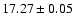 $17.27\pm0.05$