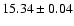 $15.34\pm0.04$