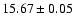 $15.67\pm0.05$
