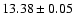 $13.38\pm0.05$