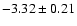 $-3.32\pm0.21$