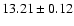 $13.21\pm0.12$