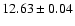 $12.63\pm0.04$
