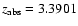 $z_{\rm abs}=3.3901$