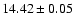 $14.42\pm0.05$