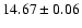 $14.67\pm0.06$