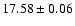 $17.58\pm0.06$