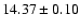 $14.37\pm0.10$