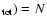$_{\rm tot})=N$