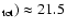 $_{\rm tot})\approx 21.5$