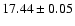 $17.44\pm0.05$