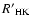 $R'{_{\rm HK}}$