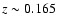 $z\sim 0.165$