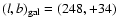 $(l,b)_{\rm gal} = (248,+34)$