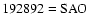 $\rm 192892=SAO$