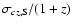 $\sigma_{cz,\rm S}/(1+z)$