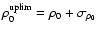 $\rho_0^{\rm uplim}=\rho_0+\sigma_{\rho_0}$
