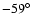 $-59^\circ$