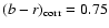 $(b-r)_{\rm corr}=0.75$