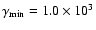 $\gamma_{\min}=1.0\times 10^3$
