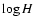 $\log H$