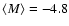 $\langle M \rangle = -4.8$