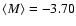 $\langle M \rangle= -3.70$