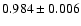 $0.984\pm0.006$