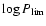 $\log P_{{\rm lim}}$