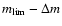 $m_{{\rm lim}}-\Delta m$