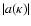 $\vert a(\kappa)\vert$