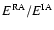 $E^{\rm RA}/E^{\rm IA}$
