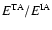 $E^{\rm TA}/E^{\rm IA}$