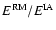 $E^{\rm RM}/E^{\rm IA}$