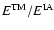 $E^{\rm TM}/E^{\rm IA}$