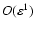 $O(\varepsilon^1)$