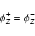 \begin{displaymath}
\phi_Z^+ = \phi_Z^-
\end{displaymath}