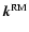 $\vec{k}^{\rm RM}$