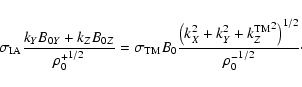 \begin{displaymath}
\sigma_{\rm IA} {k_Y B_{0Y} + k_Z B_{0Z} \over {\rho_0^+}^{1...
... + {k_Z^{\rm TM}}^2 \right)^{1/2} \over {\rho_0^-}^{1/2}}\cdot
\end{displaymath}
