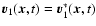 $\vec{v}_1(\vec{x},t)= \vec{v}_1^*(\vec{x},t)$