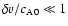 $\delta v/c_{\rm A0} \ll 1$