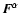 $\vec{F}^\alpha$
