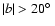 $\vert b\vert > 20\hbox{$^\circ$ }$