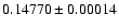 $0.14770\pm0.00014$