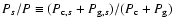 $P_{s}/P \equiv
(P_{{\rm c},s}+P_{{\rm g},s})/(P_{{\rm c}}+P_{{\rm g}})$