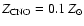 $Z_{\rm CNO} = 0.1 ~Z_\odot$